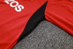 Manchester United 23/24 Half-Zip Training Top and Pants Set Red B762