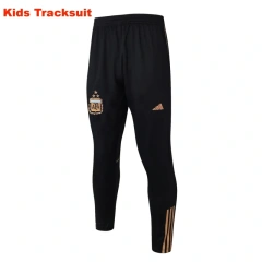 Kids Argentina 23/24 Half-Zip Training Top and Pants Set Black E741
