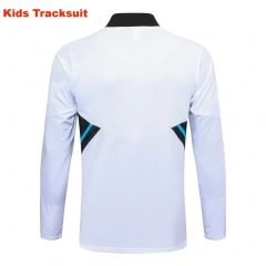 Kids Manchester United 23/24 Half-Zip Training Sweatshirt and Pants Set White E714