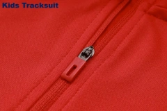 Kids Manchester United 23/24 Half-Zip Training Sweatshirt and Pants Set Red E742