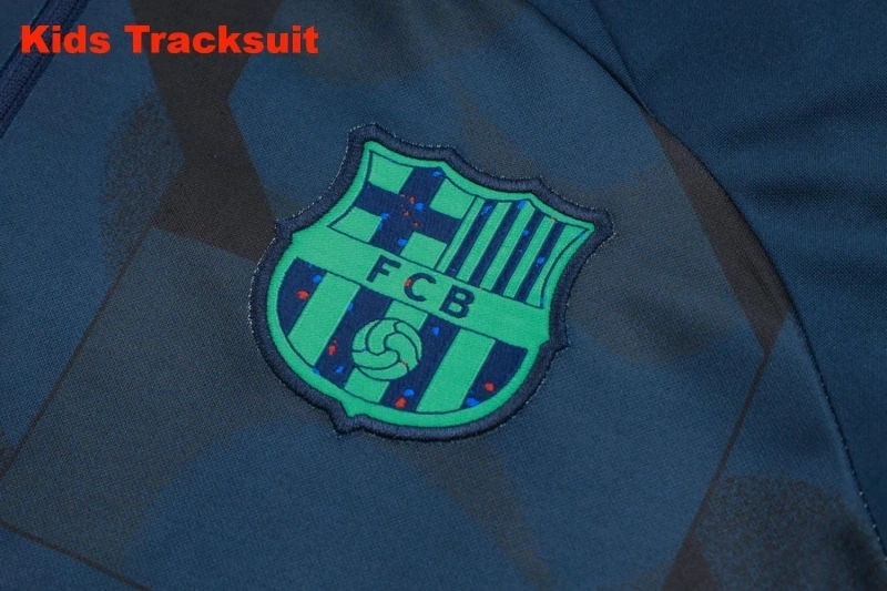 Kids Barcelona 23/24 Half-Zip Training Sweatshirt and Pants Set E724 - PM