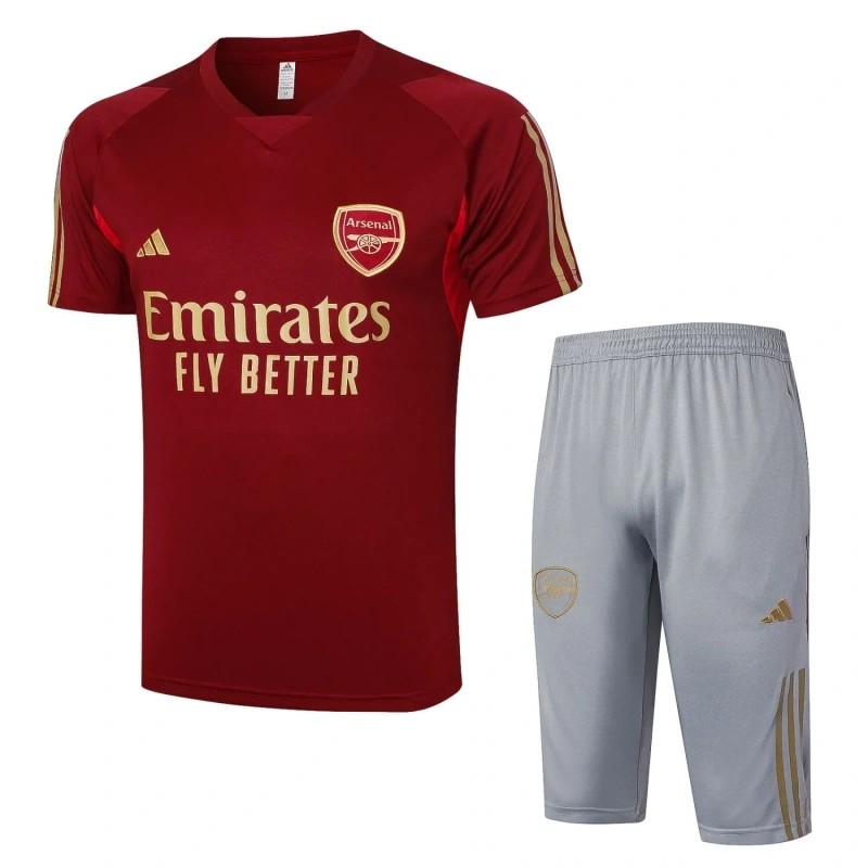 Arsenal 23/24 Training Shirt and 3/4 Pants Set D949