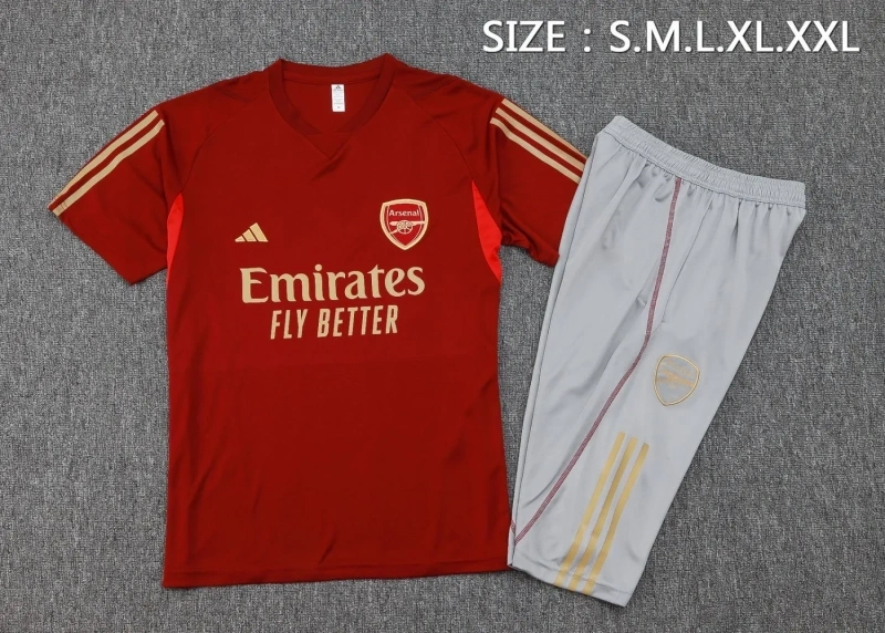 Arsenal 23/24 Training Shirt and 3/4 Pants Set D949