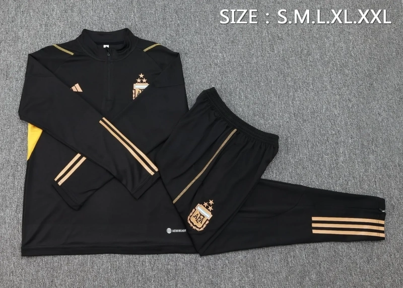 Argentina 23/24 Half-Zip Training Top and Pants Set -3 Stars (B764)