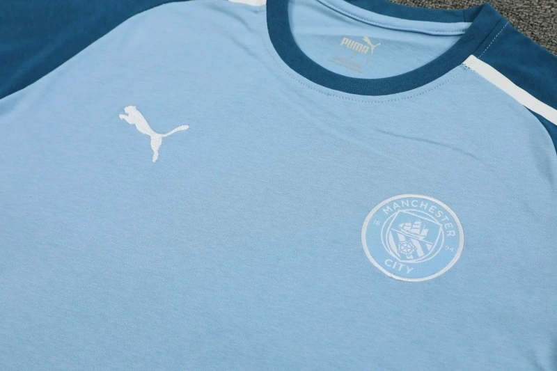 Manchester City 24/25 Team Shirt and Shorts Set Blue