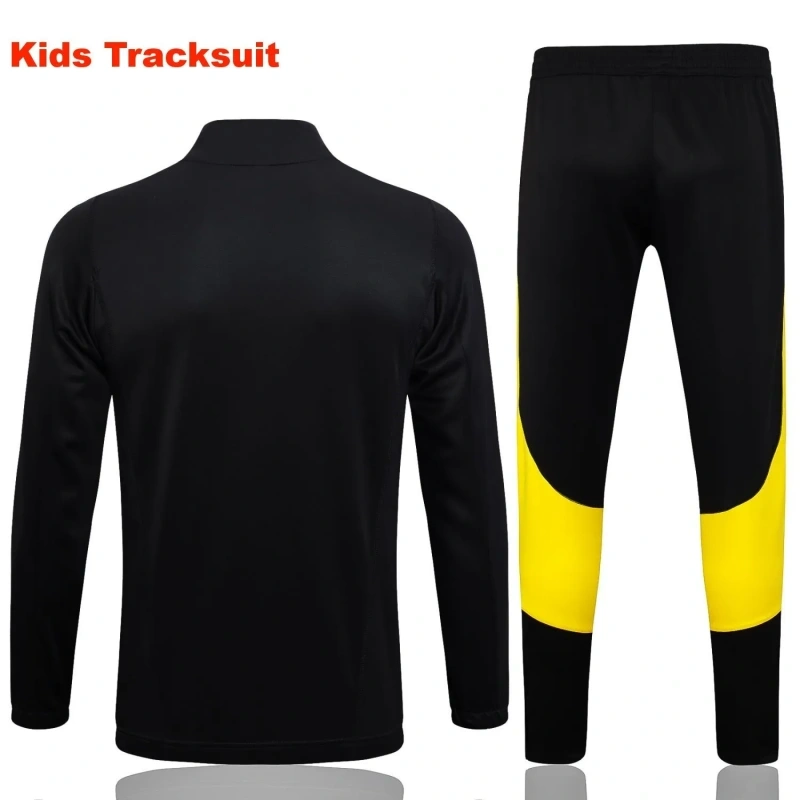 Kids Juventus 23/24 Training Jacket and Pants Set Black E729