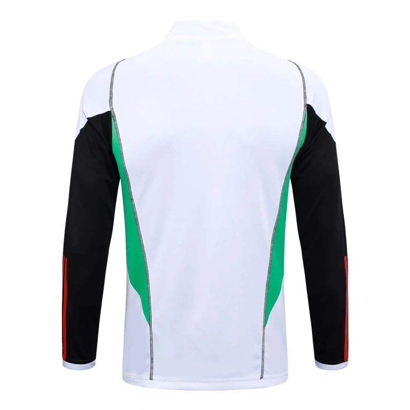 Manchester United 23/24 Half-Zip Training Top and Pants Set White B677