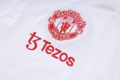 Manchester United 23/24 Polo and Pants Set White C1051
