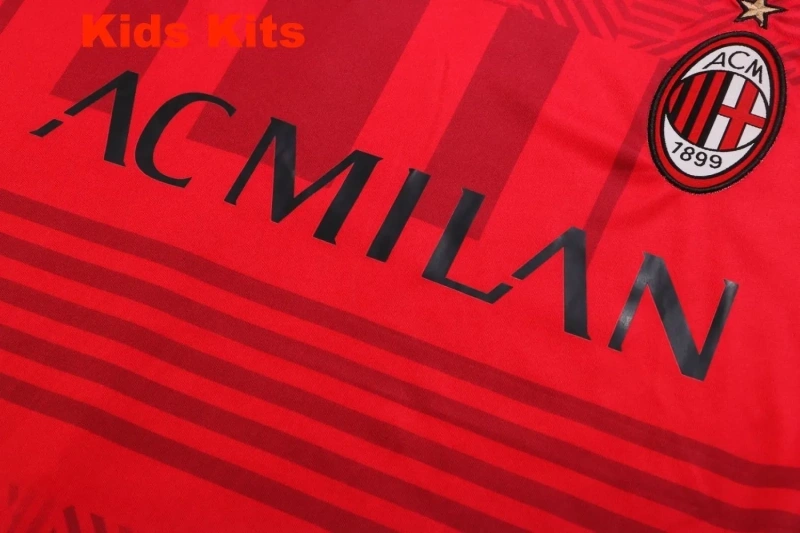 Kids AC Milan 22/23 Training Shirt and Pants Set E670