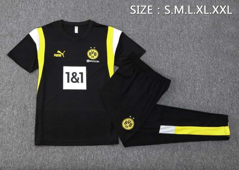 Borussia Dortmund 23/24 Training Shirt and Pants Set Black C1064