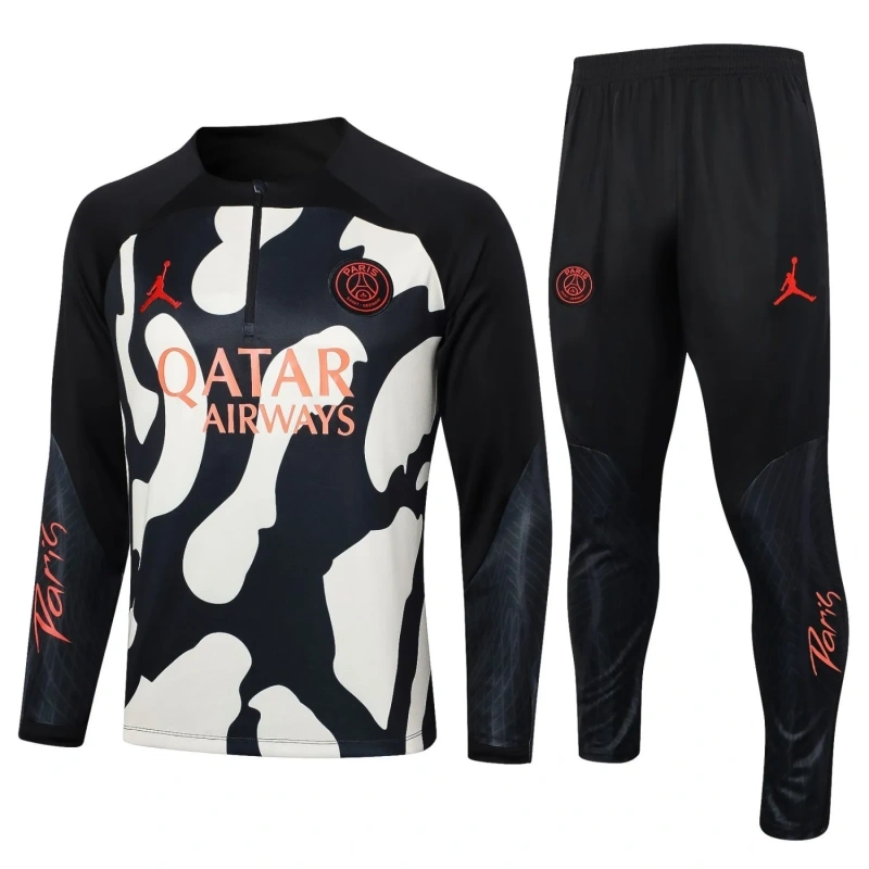 PSG 23/24 Half-Zip Training Top and Pants Set Black B781 - PM