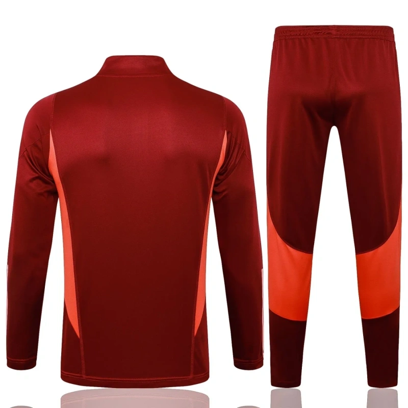Manchester United 23/24 Half-Zip Training Top and Pants Set White B754