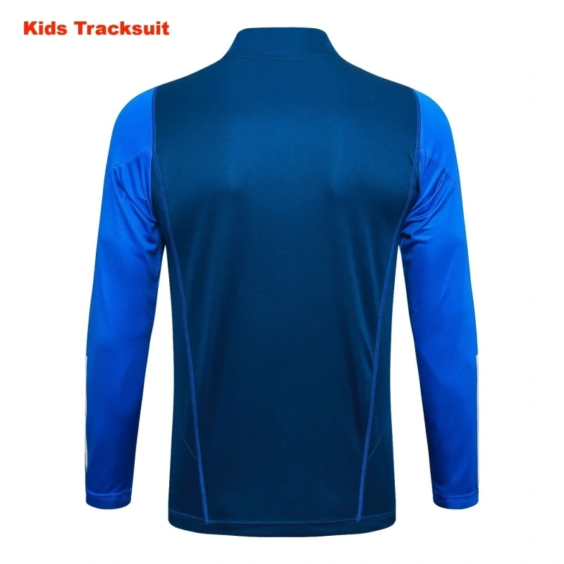 Kids Manchester United 23/24 Half-Zip Training Sweatshirt and Pants Set White E715