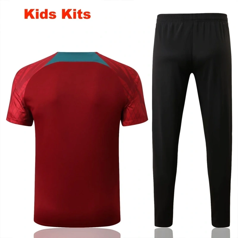 Kids Portugal 22/23 Training Shirt and Pants Set E672