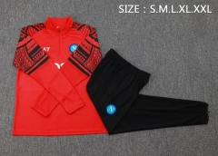 SSC Napoli 23/24 Half-Zip Training Top and Pants Set Red B765