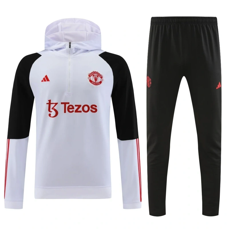 Manchester United 23/24 Half-Zip Hoodie and Pants Set