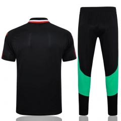 Manchester United 23/24 Polo and Pants Set Black C1048