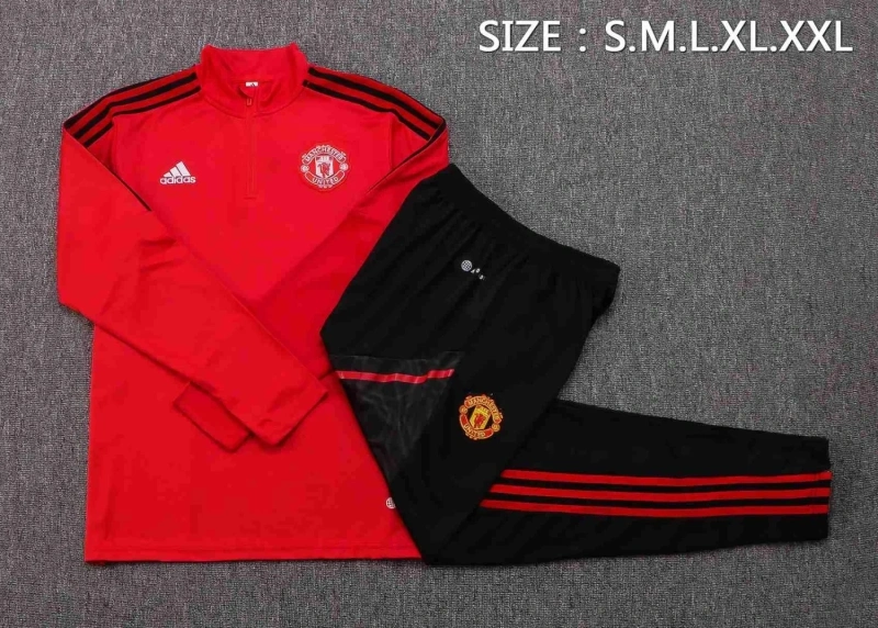 Manchester United 22/23 Half-Zip Training Sweatshirt and Pants Set B553