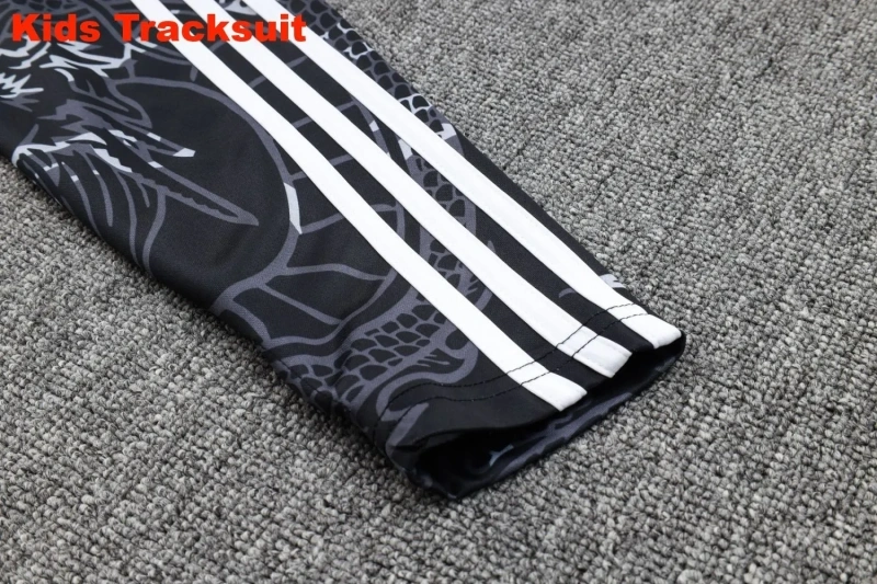 Kids Real Madrid 23/24 Half-Zip Training Sweatshirt and Pants Set Black E734 - PM