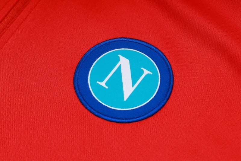 SSC Napoli 23/24 Half-Zip Training Top and Pants Set Red B765