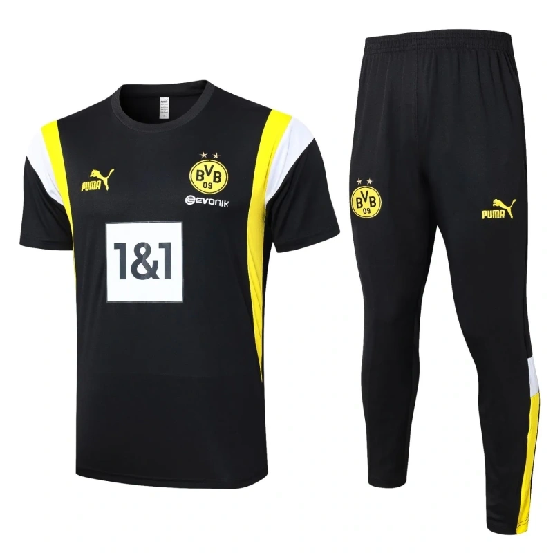 Borussia Dortmund 23/24 Training Shirt and Pants Set Black C1064