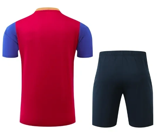Barcelona 24/25 Training Shirt and Shorts Set Red