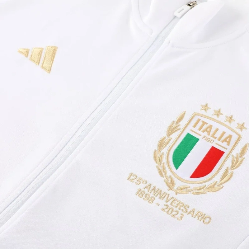 Italy 2023 Full-Zip Team Track Jacket White