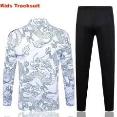 Kids Real Madrid 23/24 Half-Zip Training Sweatshirt and Pants Set White E768