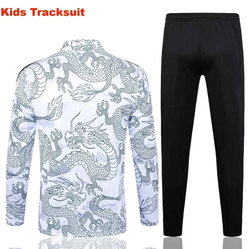 Kids Real Madrid 23/24 Half-Zip Training Sweatshirt and Pants Set White E768