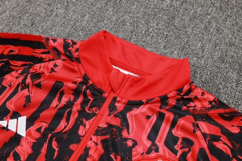 Manchester United 23/24 Half-Zip Training Top and Pants Set Red B741 - PM
