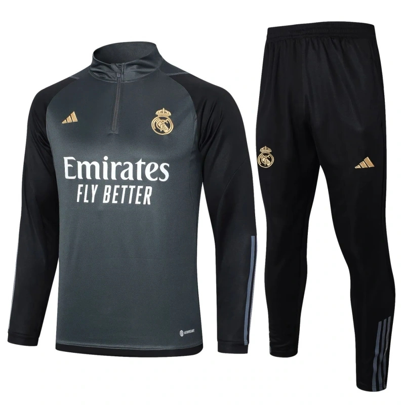 Real Madrid 23/24 Half-Zip Training Top and Pants Set B766