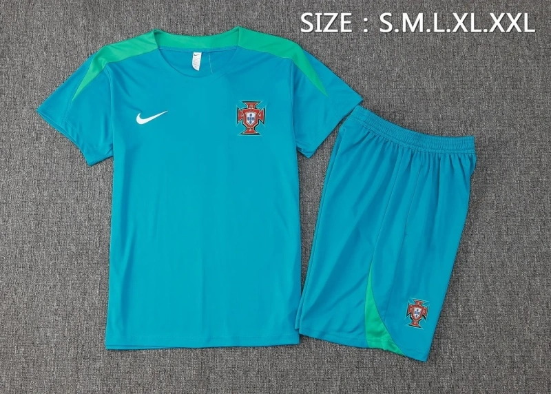 Portugal 2024 Training Shirt and Shorts Set D995