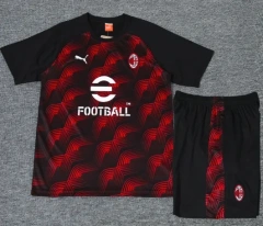 AC Milan 24/25 Training Shirt and Shorts Set Black