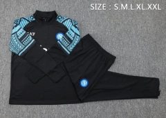 SSC Napoli 23/24 Half-Zip Training Top and Pants Set Black B757