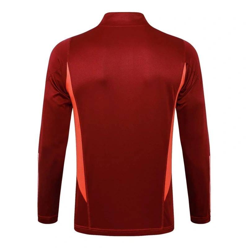 Manchester United 23/24 Half-Zip Training Top and Pants Set White B754