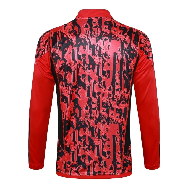 Manchester United 23/24 Half-Zip Training Top and Pants Set Red B741 - PM