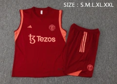 Manchester United 23/24 Sleeveless Jersey and Shorts Set D957