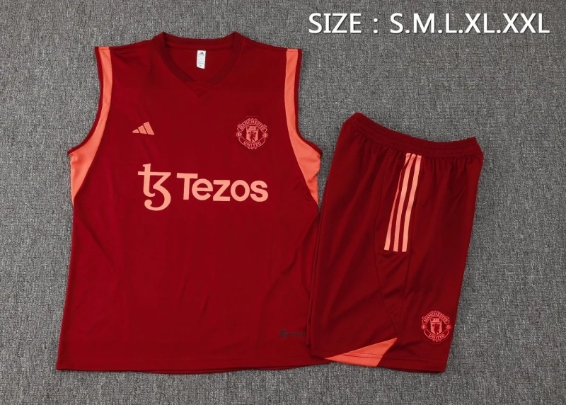 Manchester United 23/24 Sleeveless Jersey and Shorts Set D957