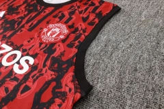 Manchester United 23/24 Sleeveless Jersey and Shorts Set Red D986 - PM