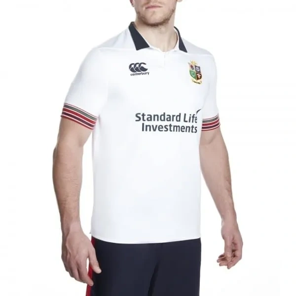 British & Irish Lions Mens Training Pro Jersey White