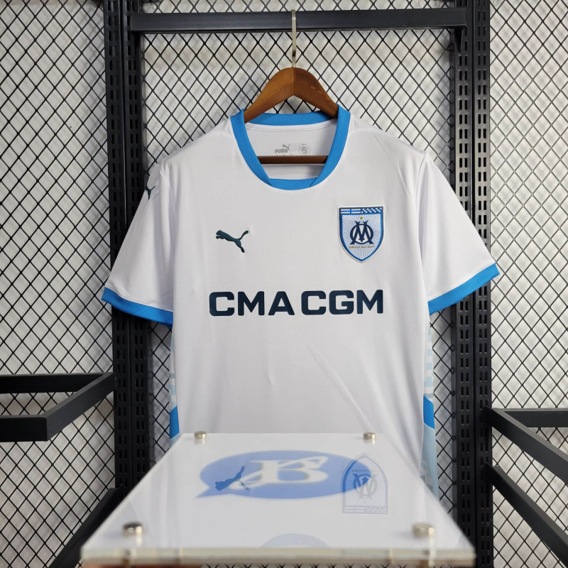 Marseille Home 24/25 Football Team Shirt Jersey