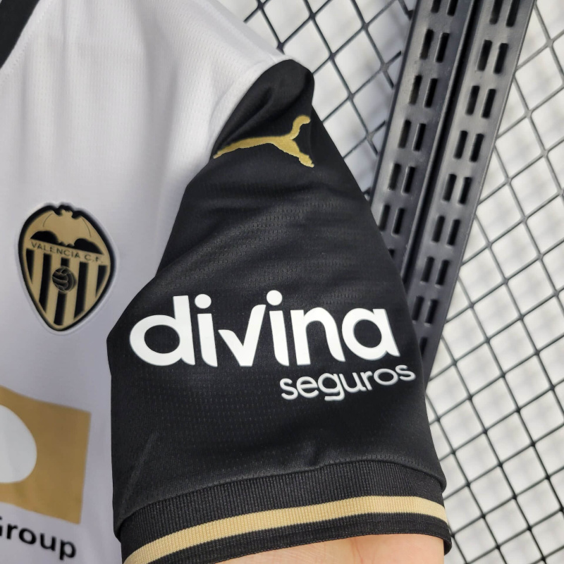 Valencia Home 24/25 Football Team Shirt Jersey