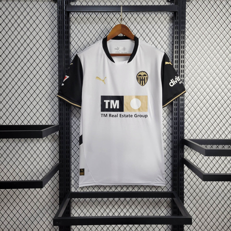 Valencia Home 24/25 Football Team Shirt Jersey