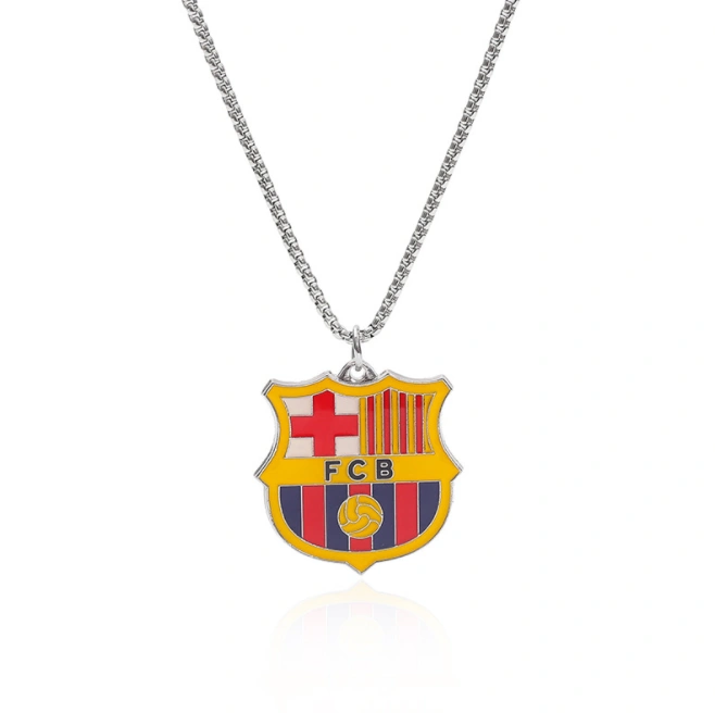 Barcelona Football team necklace Football team shirt Jersey
