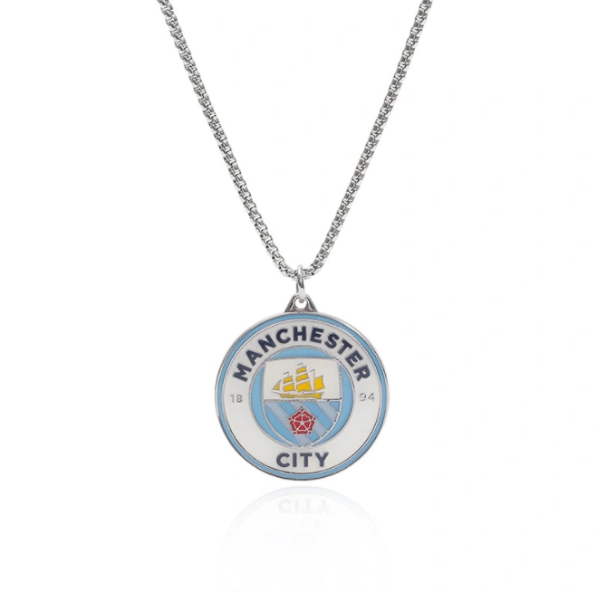 Manchester City Football team necklace Football team shirt Jersey