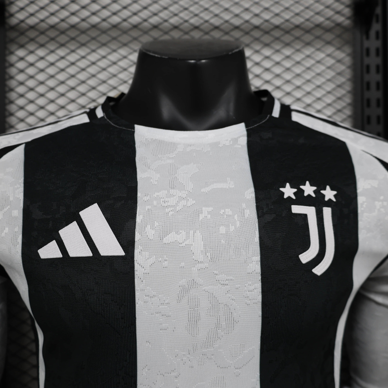 Juventus Home player long sleeve 24/25 Football Team Shirt Jersey