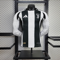 Juventus Home player long sleeve 24/25 Football Team Shirt Jersey