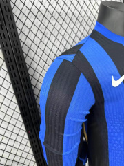 Inter Milan Home player long sleeve  24/25 Football team shirt Jersey