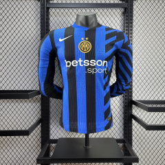 Inter Milan Home player long sleeve  24/25 Football team shirt Jersey