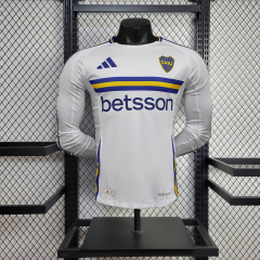 Boca Juniors  away Player long sleeve 24/25 Football team shirt Jersey